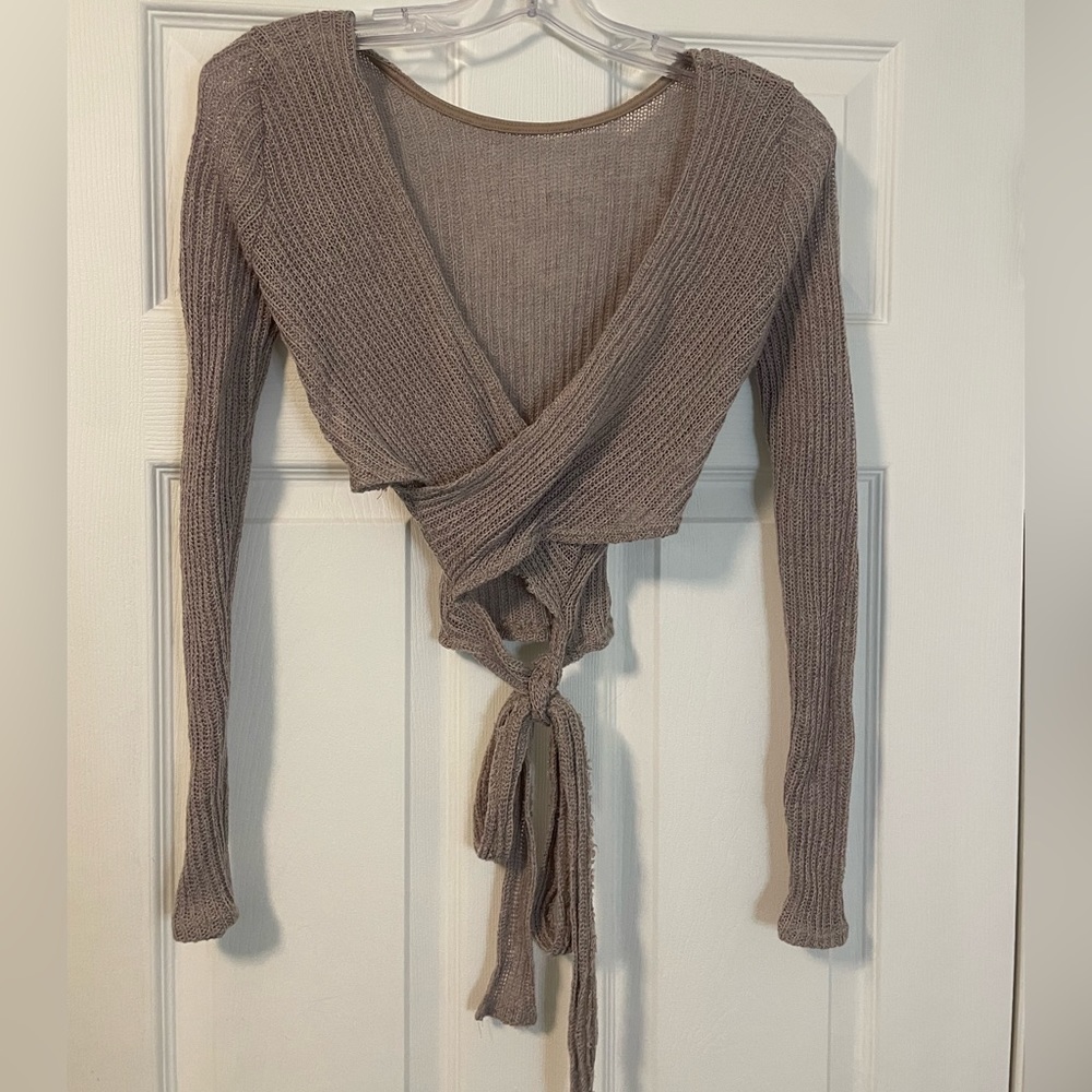 Windsor tan long sleeve sweater